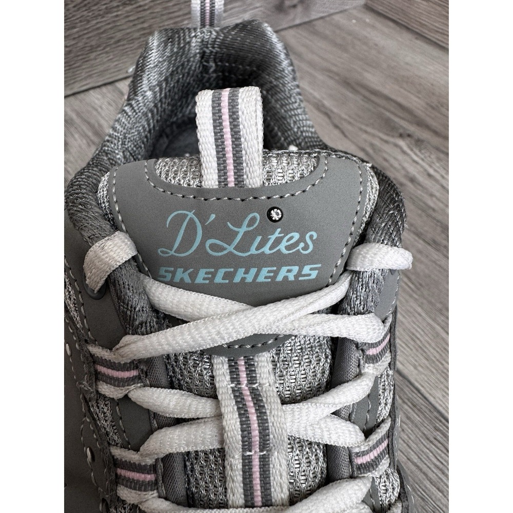 Skechers D'Lites 11947 Gray Athletic Shoes Sneakers Women's Size 8.5 - Picture 8 of 13